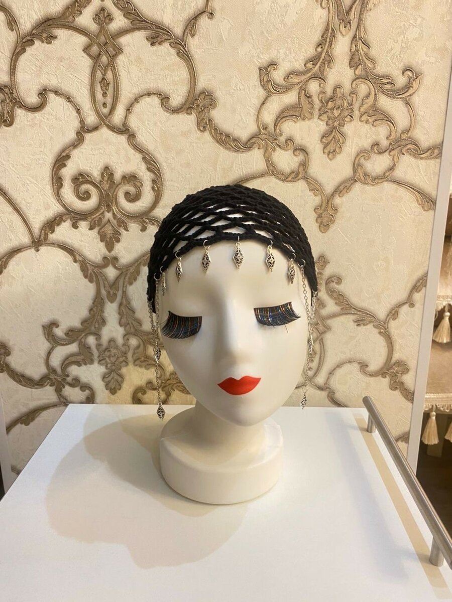 Шапка-Кроше. 100% ручная работа.