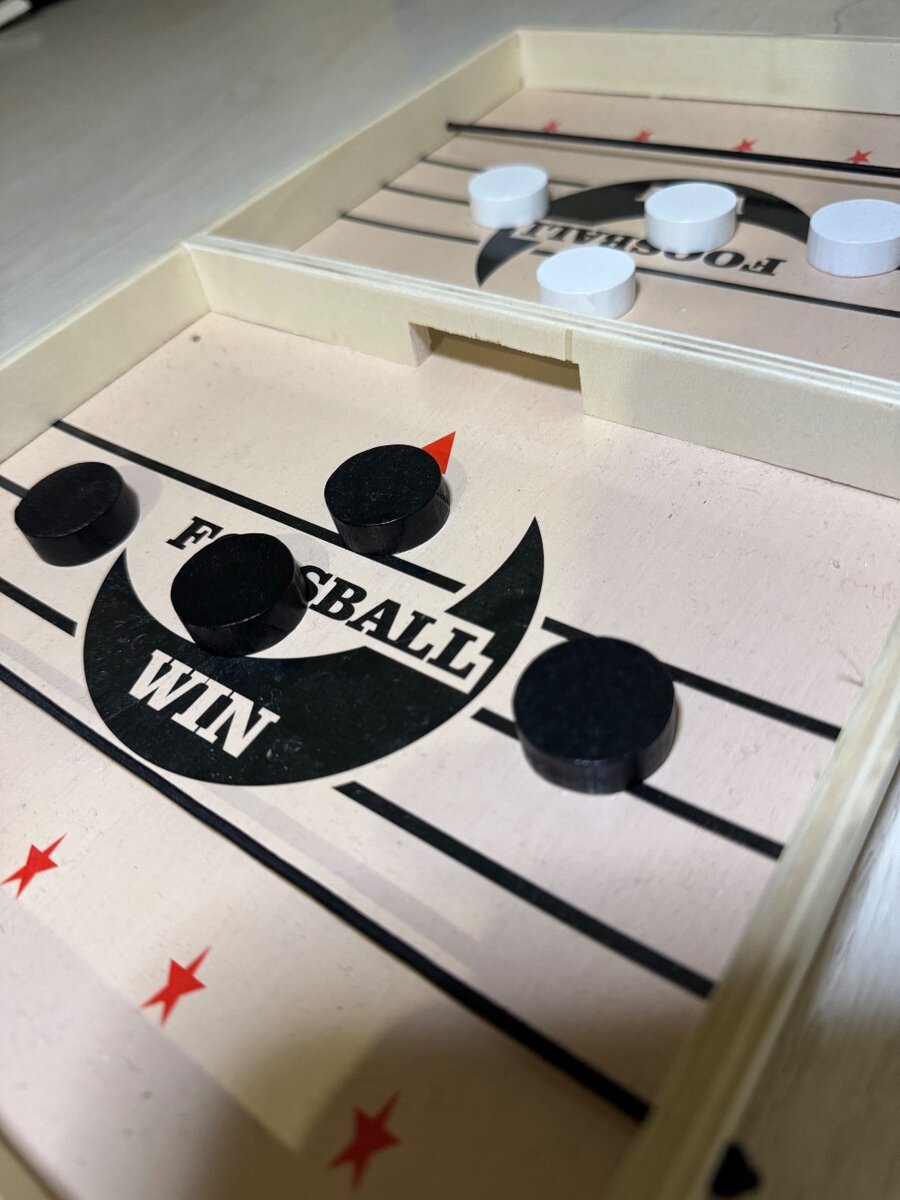 Настольная игра Sling Puck, нб/у, деревянная, для двоих