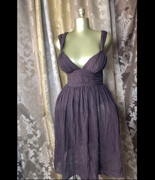 Robe midi en mousseline