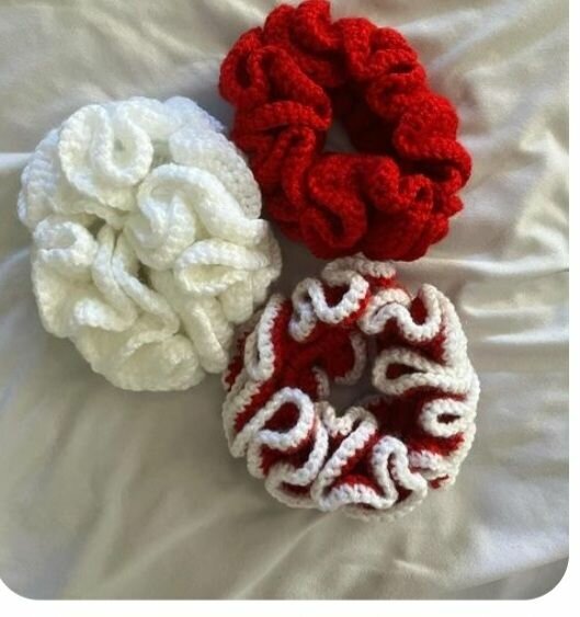 Lot de 3 chouchous tricotés