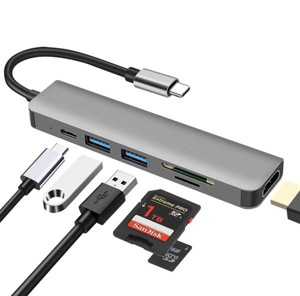 type-c to hdtv 6 in 1