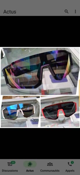 Lunettes de soleil sport unisexes