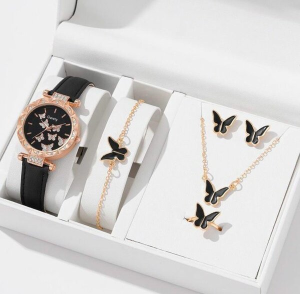 Set Montre et Bijoux Papillon