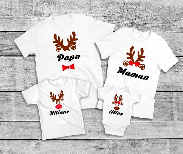 T-shirts de Noël Famille