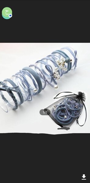 Headrope 12 piece combination set hair rubberbands elastic