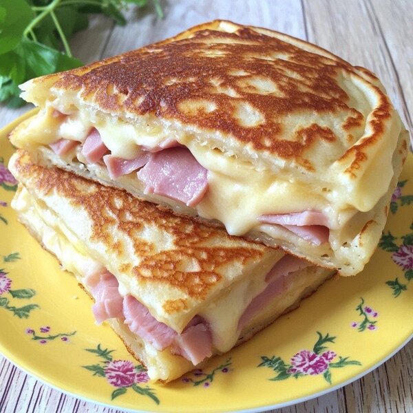 Crêpes jambon fromage béchamel