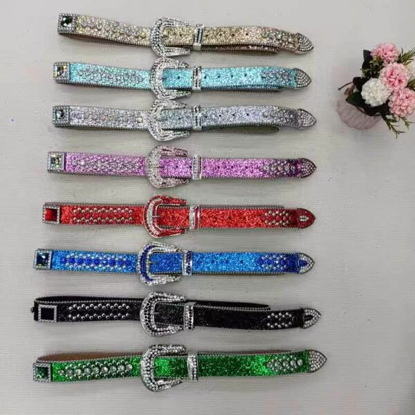 Ceintures brillantes en strass