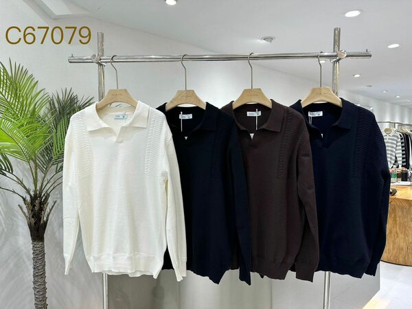 Pulls col polo élégants