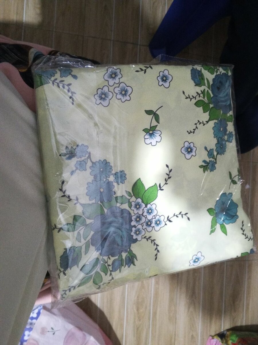 Drap floral en coton