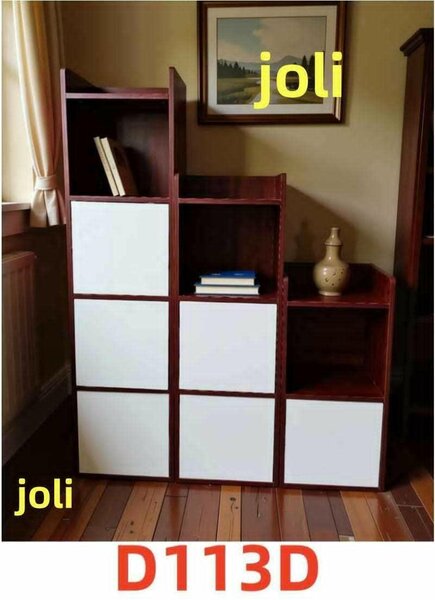 Étagère modulable bois-blanc