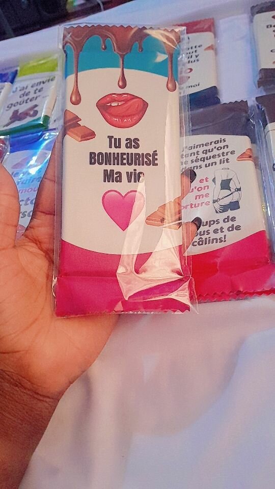 Chocolats Romantiques Personnalisés