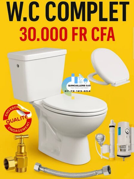 WC complet avec accessoires