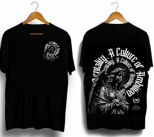 T-shirt noir imprimé