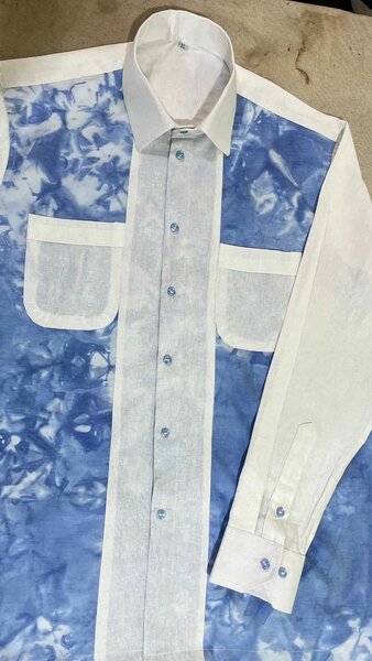 Chemise Classique Bleu et Blanc