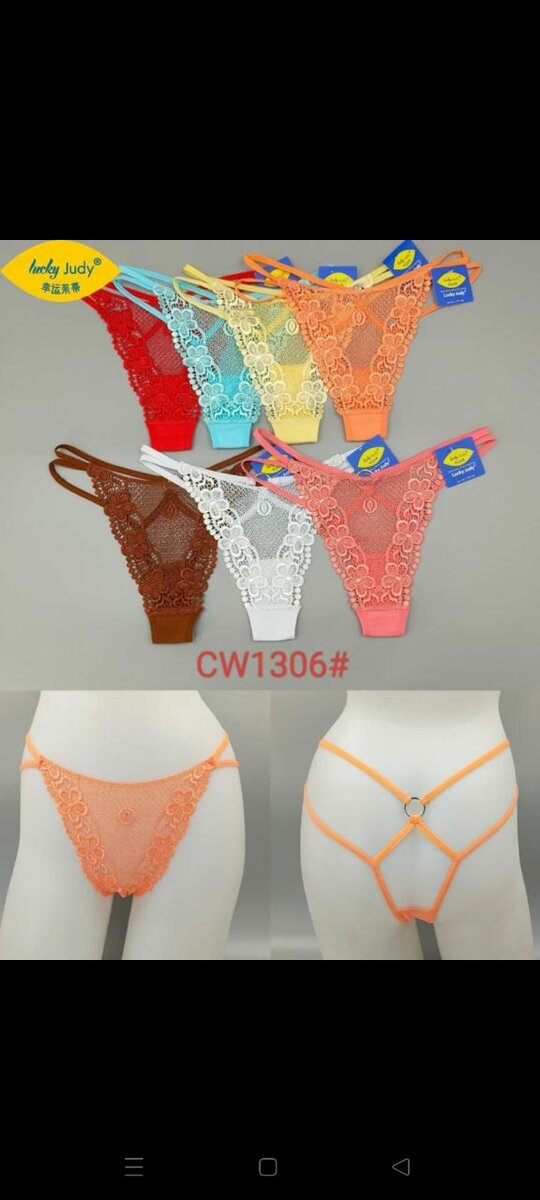 Culottes en dentelle colorées