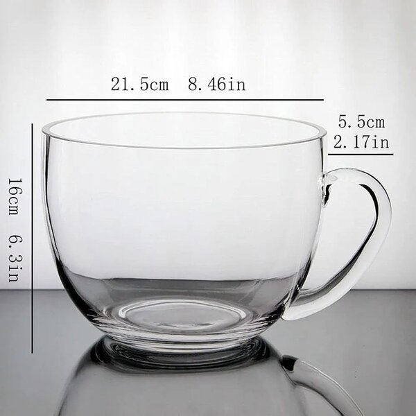 Grande tasse en verre