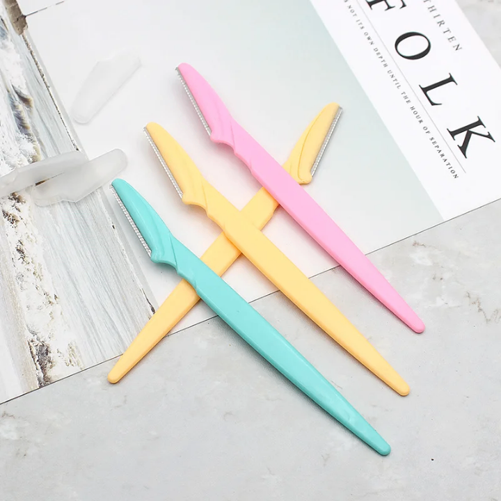 Rasoirs à sourcils colorés