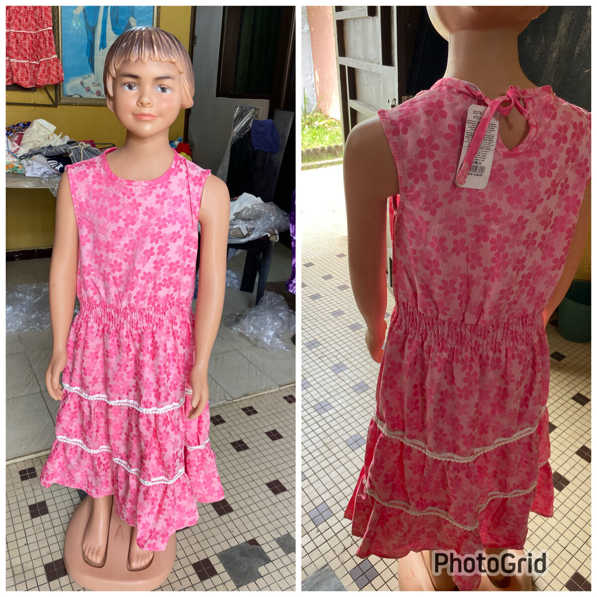 Robe Fille Fleurie Évasée