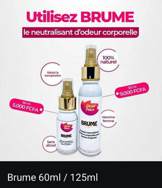 Brume d’odeur corporelle 60ml