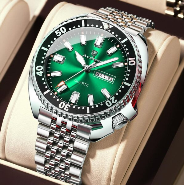 Montre Quartz Homme Vert