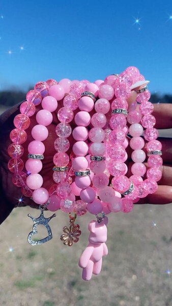 Bracelet rose femme chic