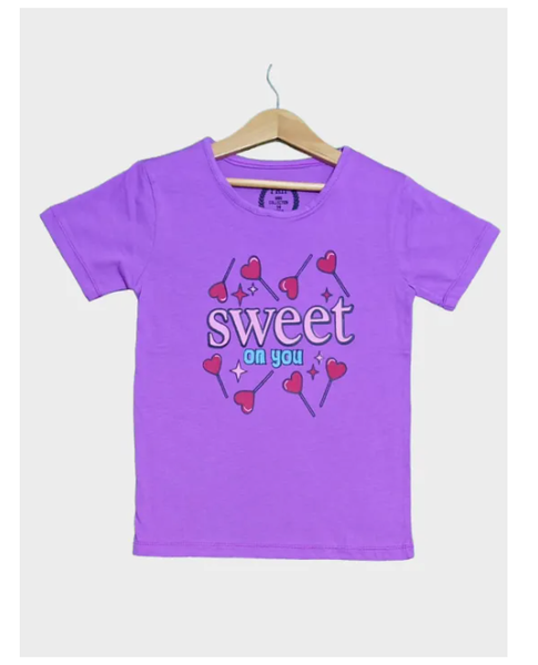 Summer Cotton Jersey Printed Round Neck T-shirt For Boys And Girls 