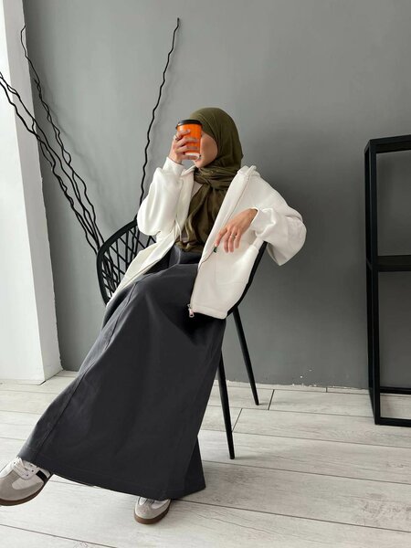 Длинная джинсовая юбка