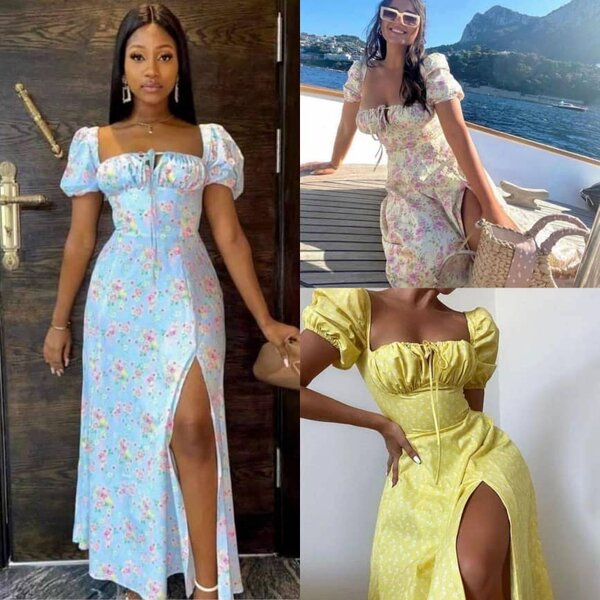 Robe d'été à fleurs élégante