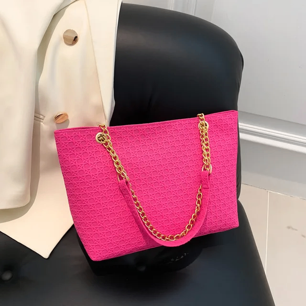 Sac à main à texture légère rose