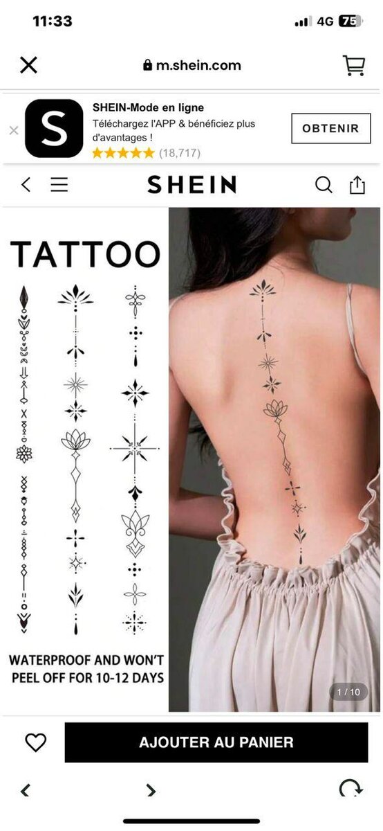 Tatouages Temporaires Étanches