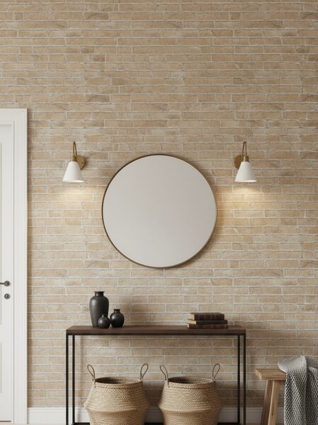 Papier peint effet briques