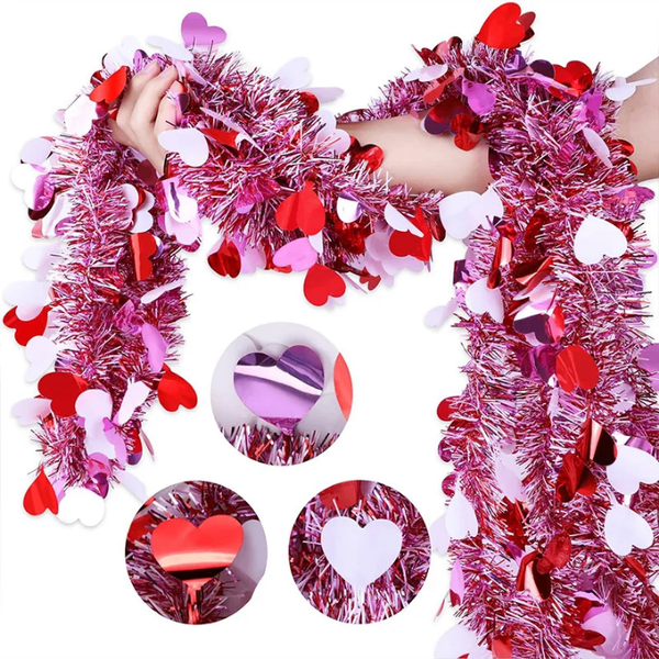 Guirlande Coeurs Brillants