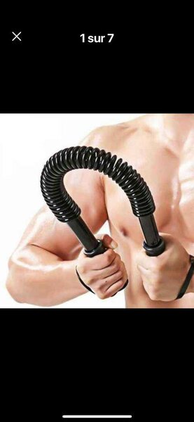 Barre de musculation à ressort