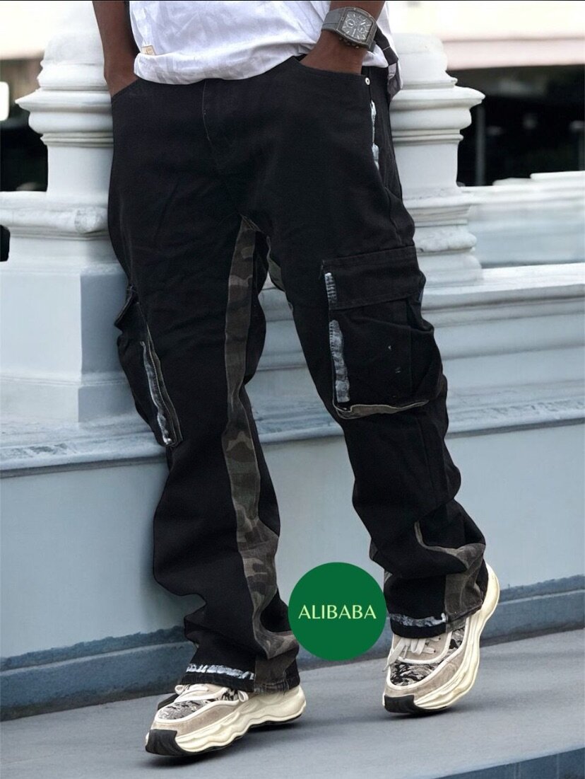 Jeans cargo homme style urbain