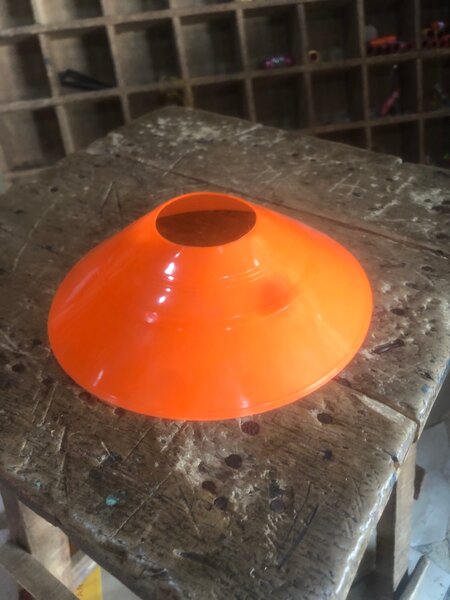 Cône d'entraînement orange