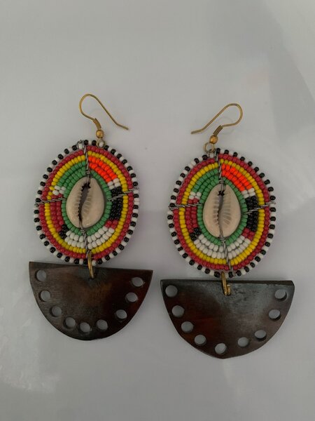 Imprint Maasai earrings