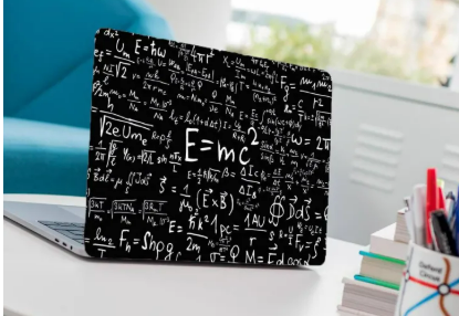 E=mc Laptop Back Skin-Laptop Skin Vinyl Sticker Decal, 13 13.3 14.6 15 15.4 15.6 inch Laptop Skin Sticker Cover For All Laptops