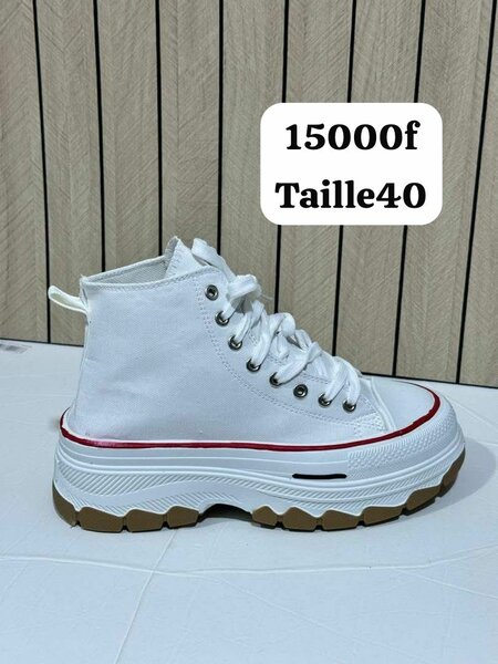 Baskets montantes blanches