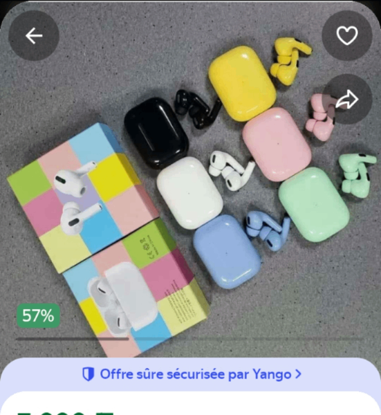 Écouteurs Bluetooth colorés