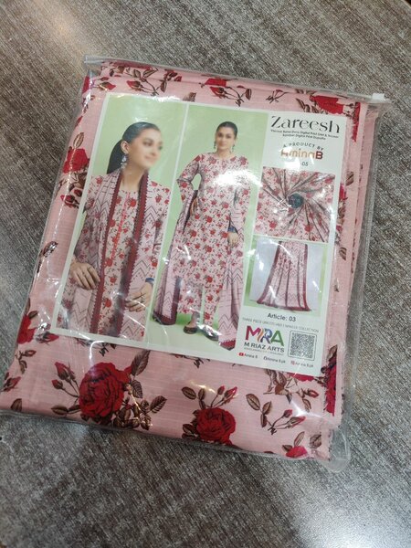 Amna B Unstitched Suit