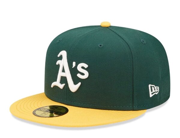 Casquette baseball A's verte