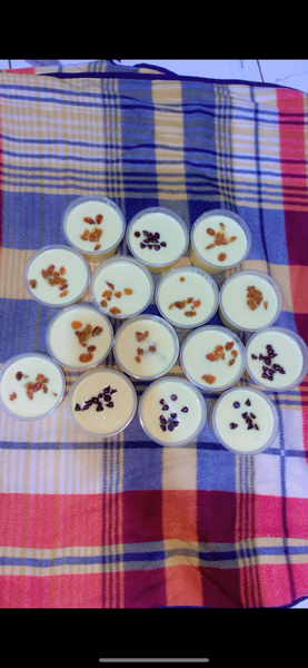 Tasses à dessert garnies