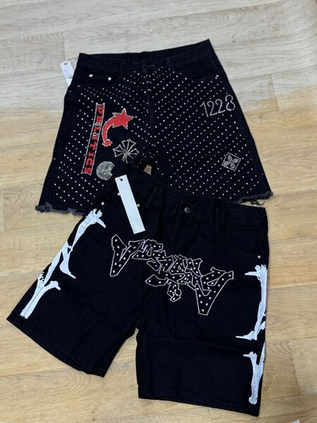 Shorts en jean imprimé tendance