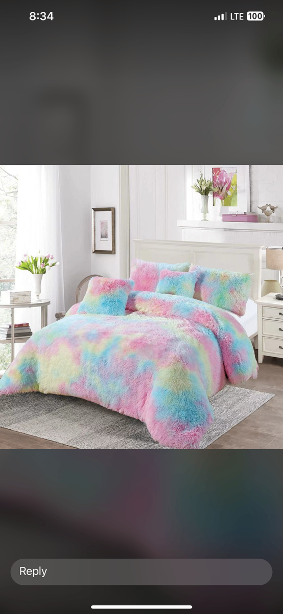 Fluffy duvet set