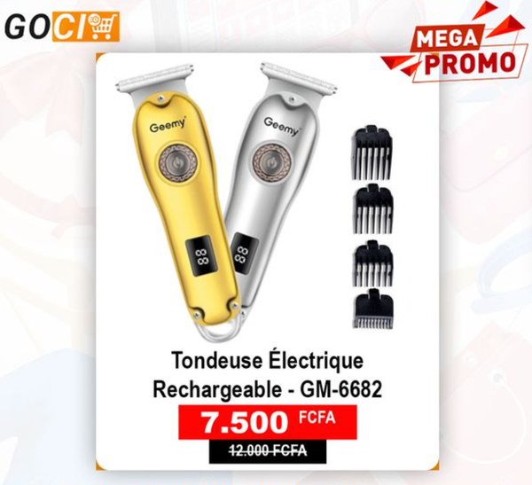 Tondeuse électrique Rechargeable - GM-6682