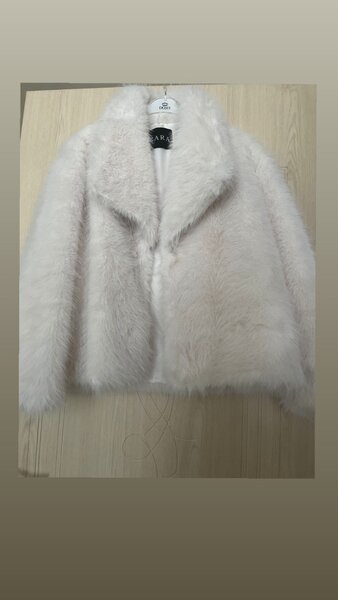 Шуба белое ZARA