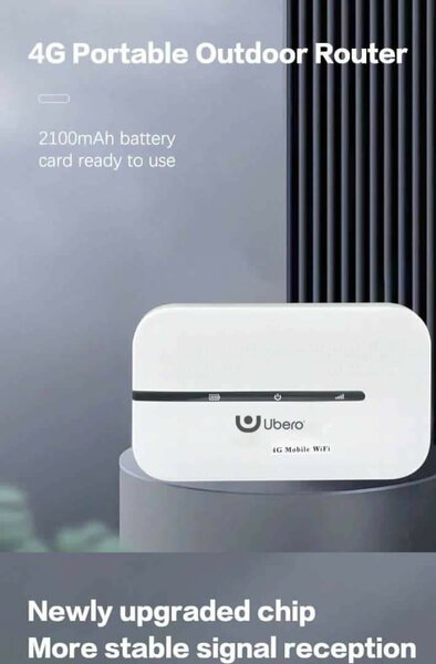Ubero 4G Portable MI-FI Router With Sim Card Battery