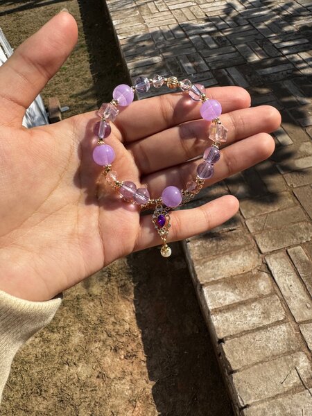 Purple Charm Bracelet