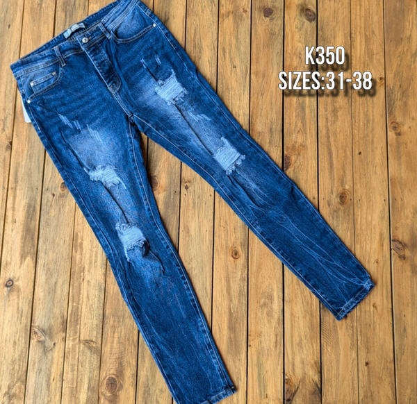 Men's stylish ripped jeans