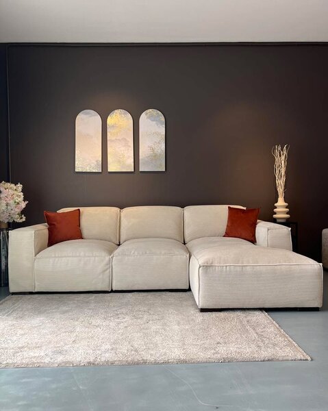 Canapé d'angle modulable élégant